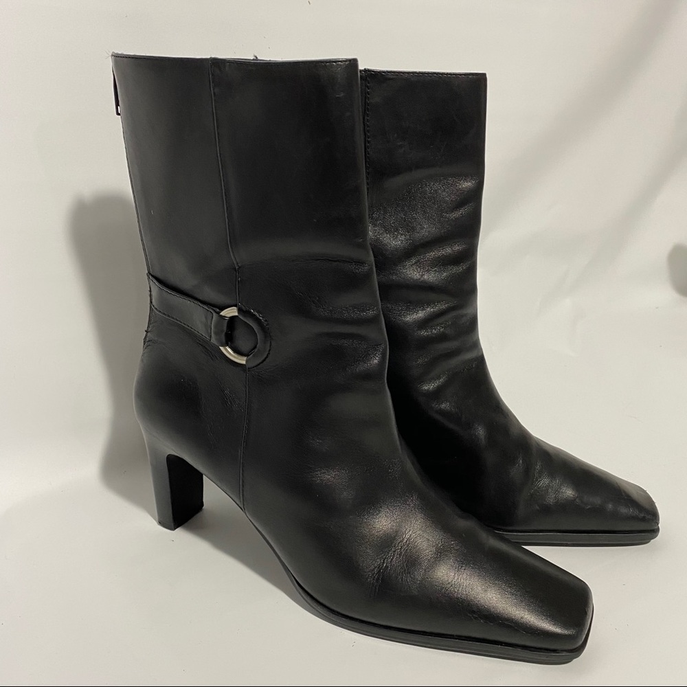 Amanda Smith Brazilian Leather Black Boot Size 9.5
